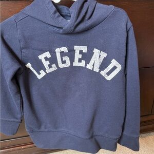 Kids Navy "Legend" Hoodie Sweatshirt banana republic